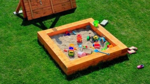 Inexpensive Homemade Sandbox Ideas The Dollar Stretcher   Inexpensive Homemade Sandbox Ideas 480x271 