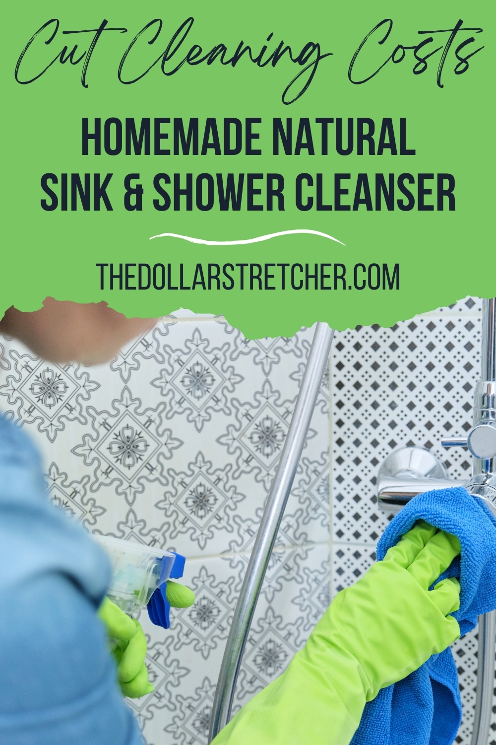 Homemade Natural Sink and Shower Cleanser PIN